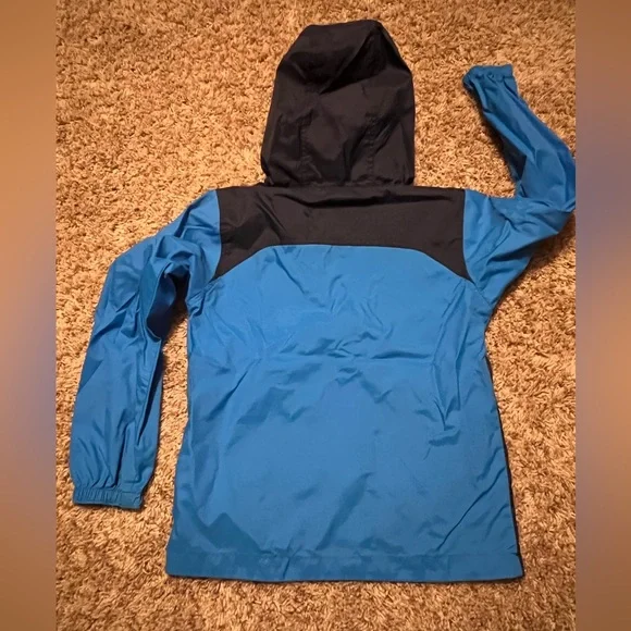 Columbia Boys Black and Blue Windbreaker Packable Jacket - Picture 2 of 4